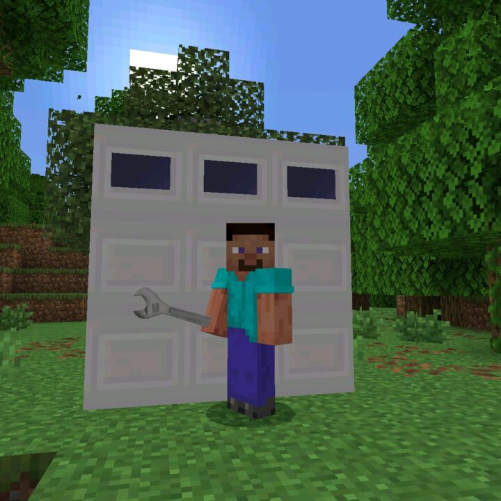 Garage Doors Mod for Minecraft Bedrock