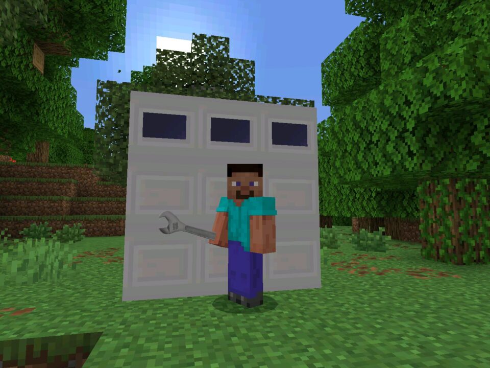 Garage Doors Mod for Minecraft Bedrock