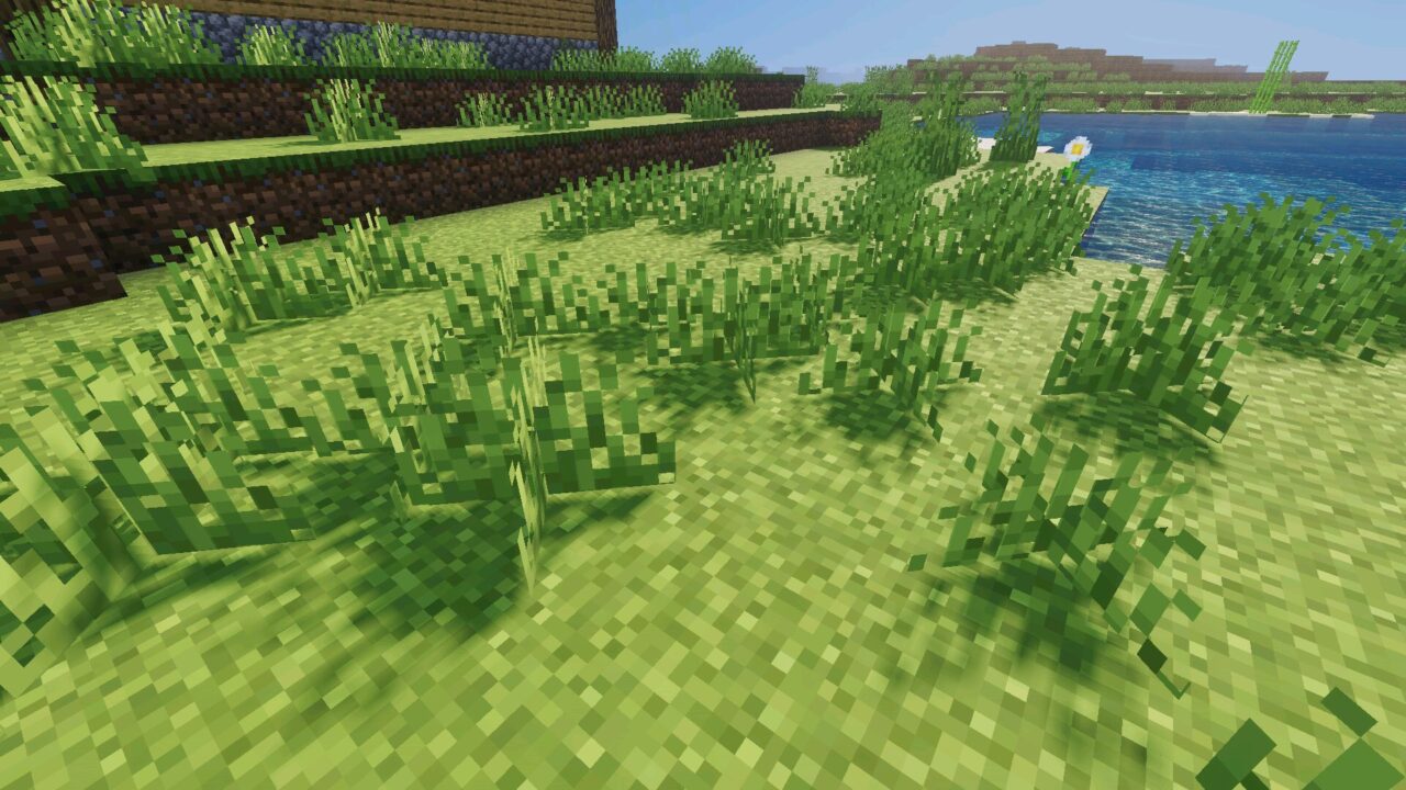 Grass from Mike Visuals Shader for Minecraft PE