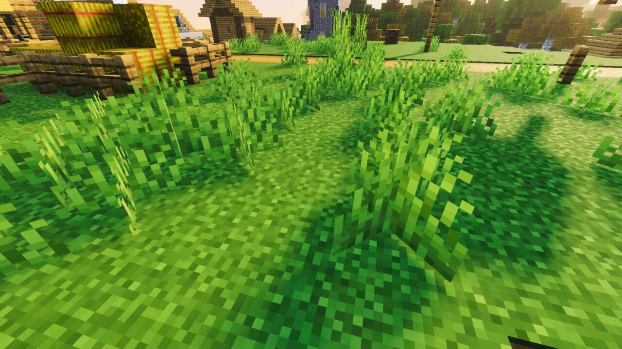 Grass from PureTone Visuals Shader for Minecraft Bedrock