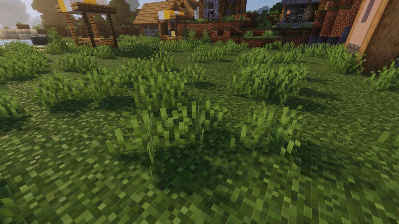 Grass from Vibrant Visuals Extreme Shader for Minecraft PE