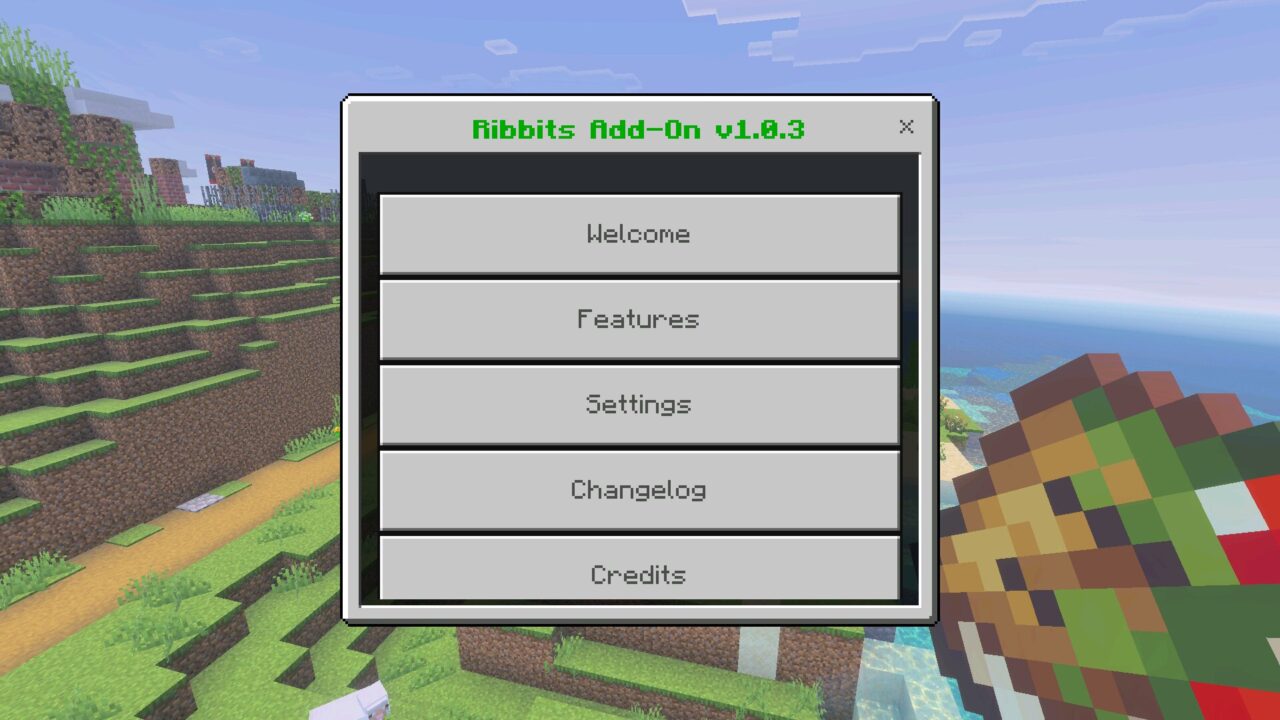 Guide from Ribbits Mod for Minecraft PE