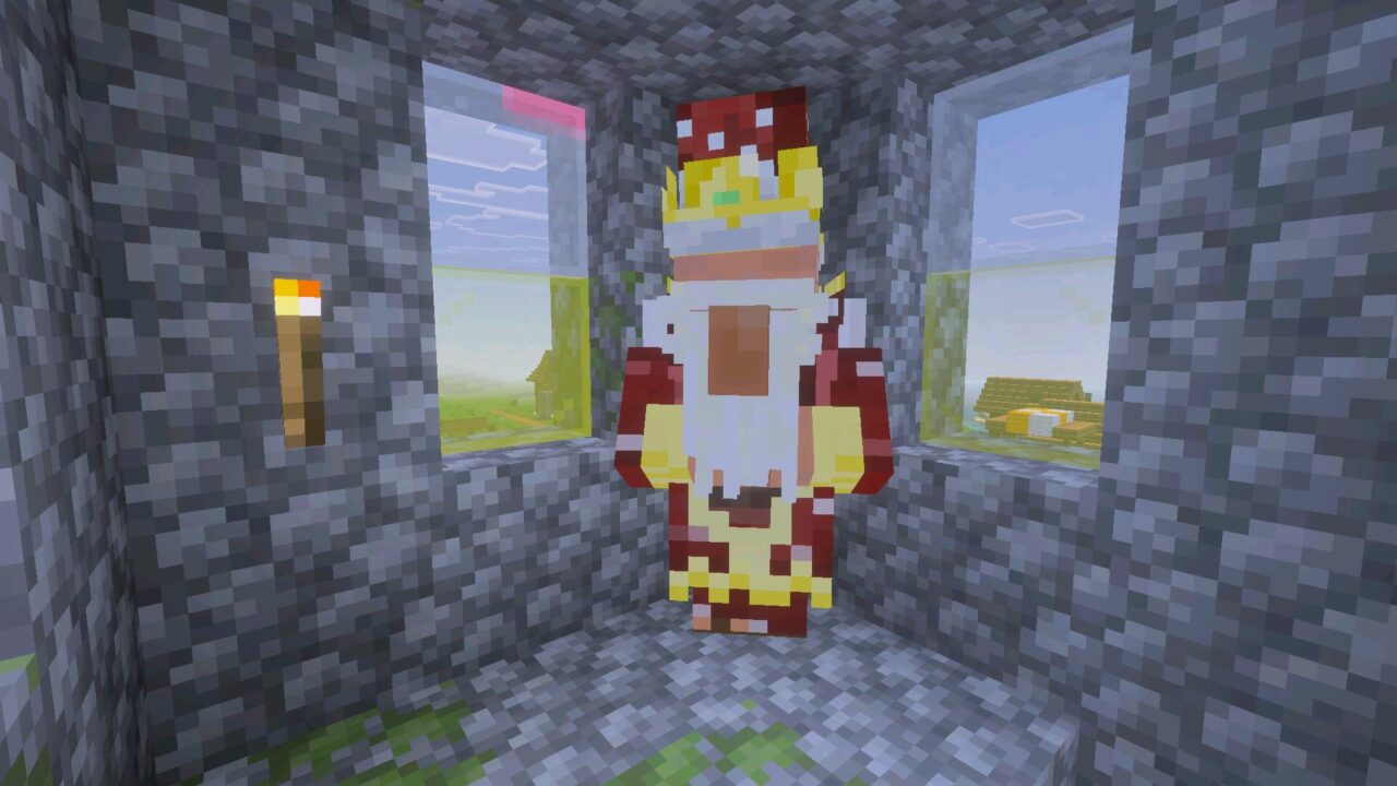 King from Sieged mod for Minecraft PE