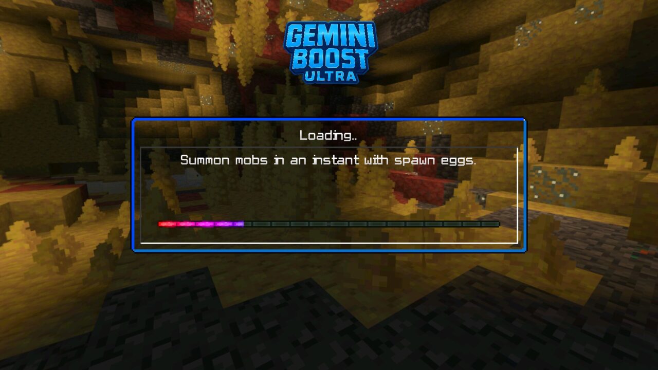 Loading from Gemini Ultra Boost Shader Minecraft PE