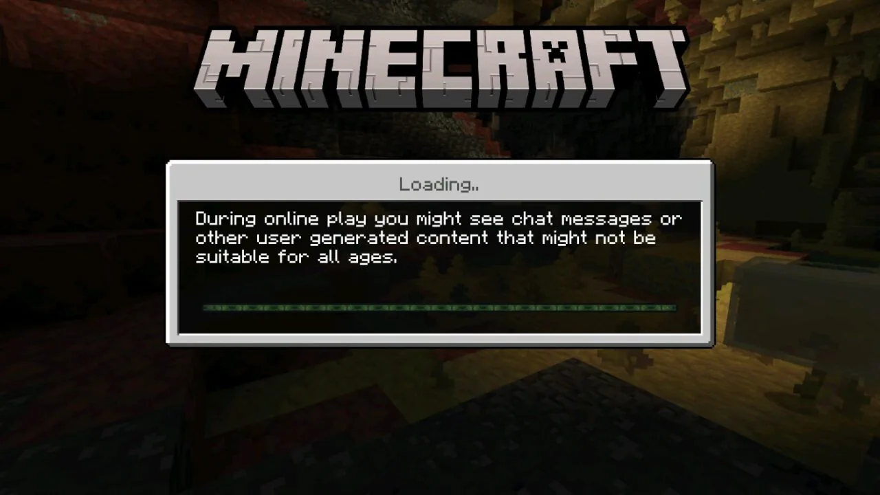 Minecraft 26.40 apk loading