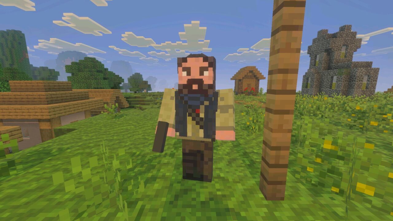 NPC from Cordyceps mod for Minecraft PE