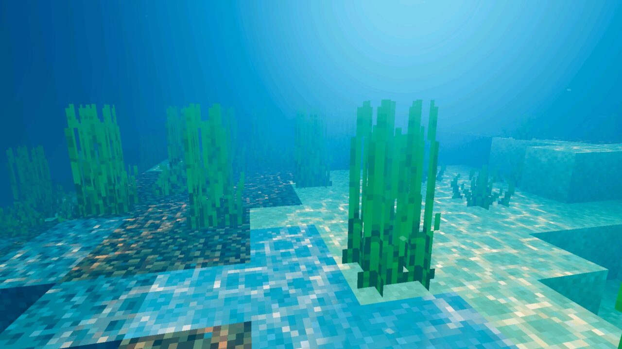Underwater from PureTone Visuals Shader for Minecraft Bedrock