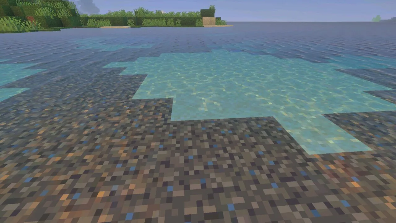 Water from Vulkan Core texture pack for Minecraft PE