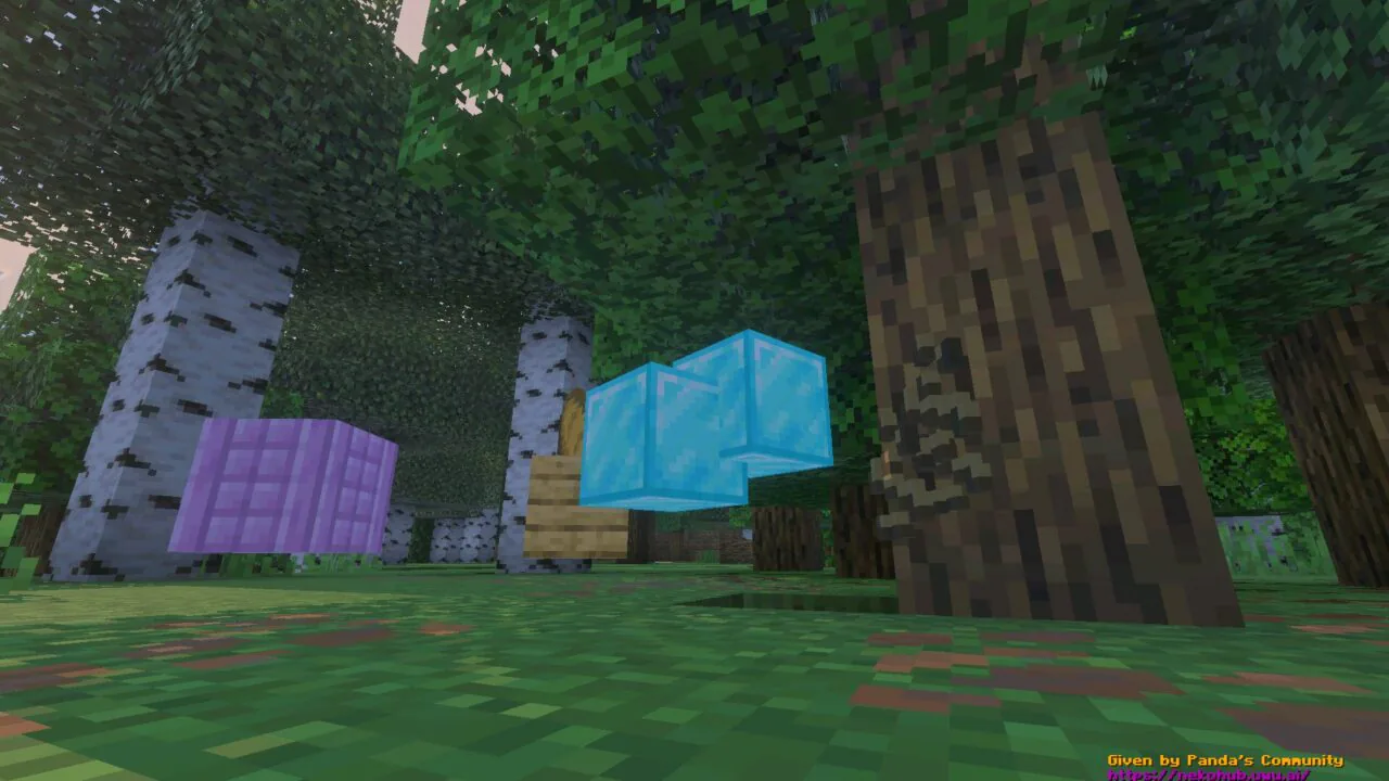 Blocks from Leaves Give OP Items Mod for Minecraft Bedrock