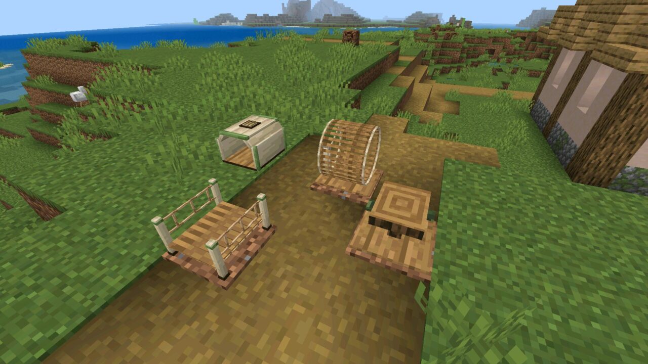 Blocks from Paws and Claws Mod for Minecraft Bedrock