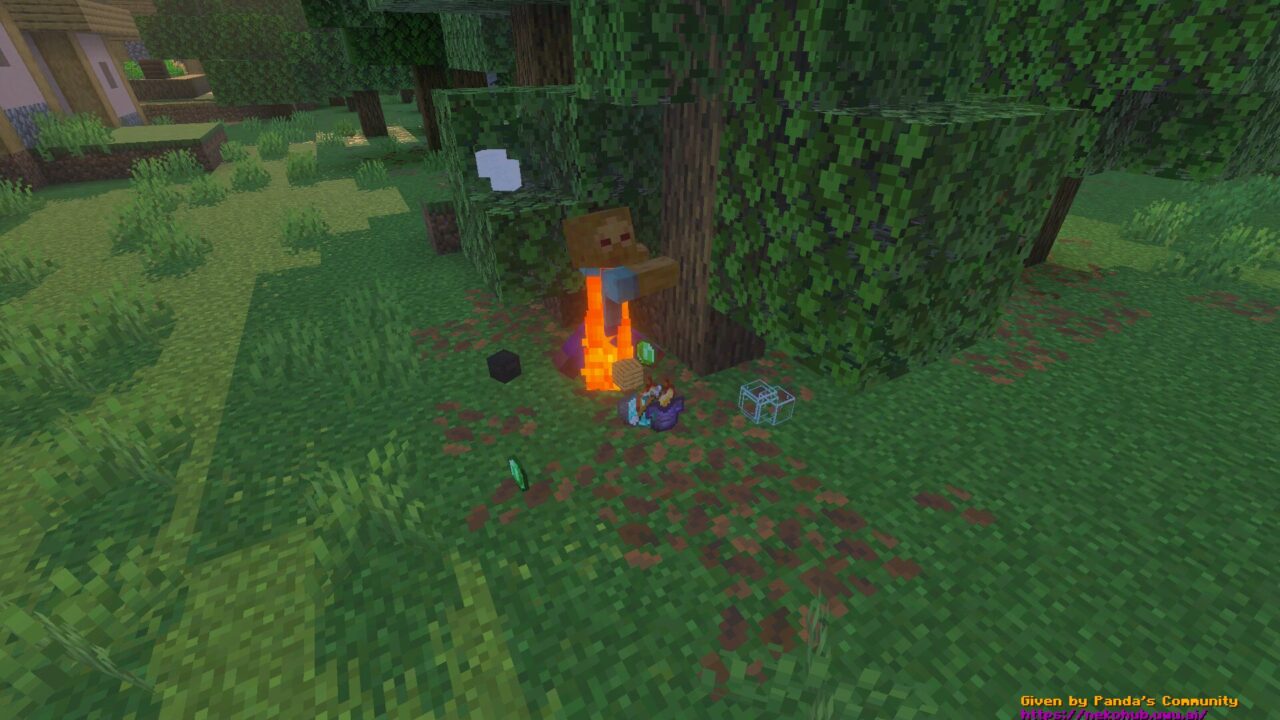 Forest from Leaves Give OP Items Mod for Minecraft Bedrock
