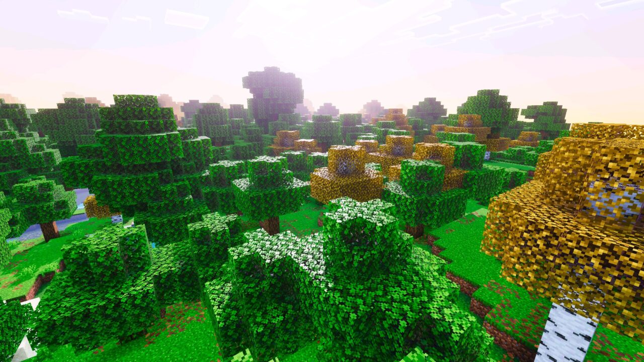 Forest from Reze Visuals Shader for Minecraft Bedrock