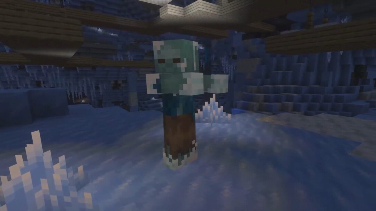 Frozen Zombie from Minecraft 27.0 (1.27.0)