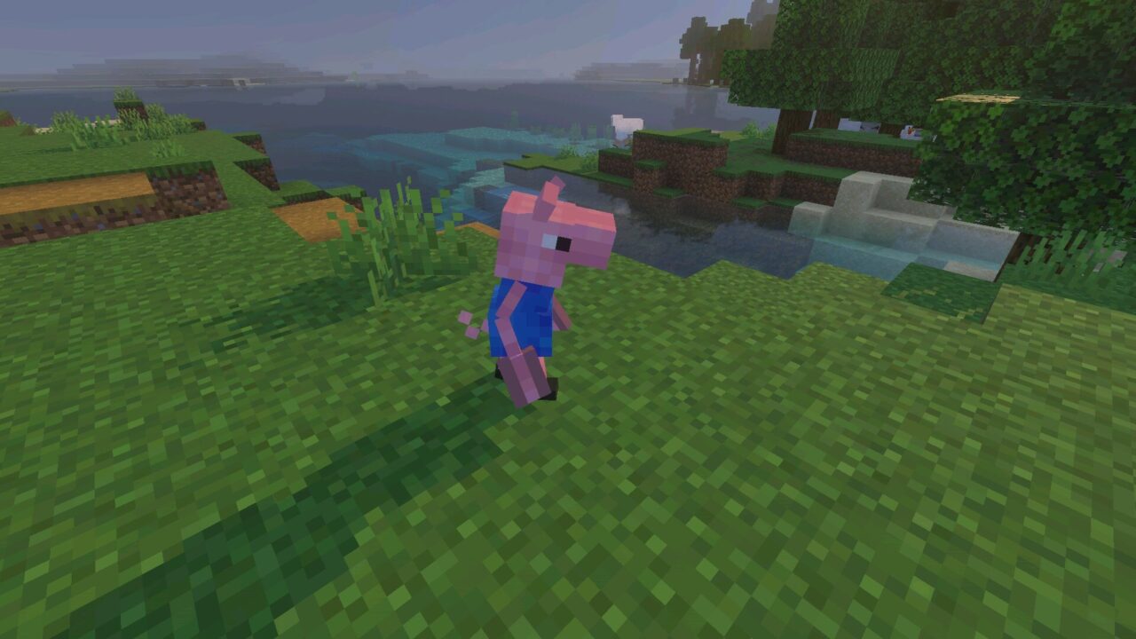 George from Peppa Pig Dweller Mod for Minecraft Bedrock