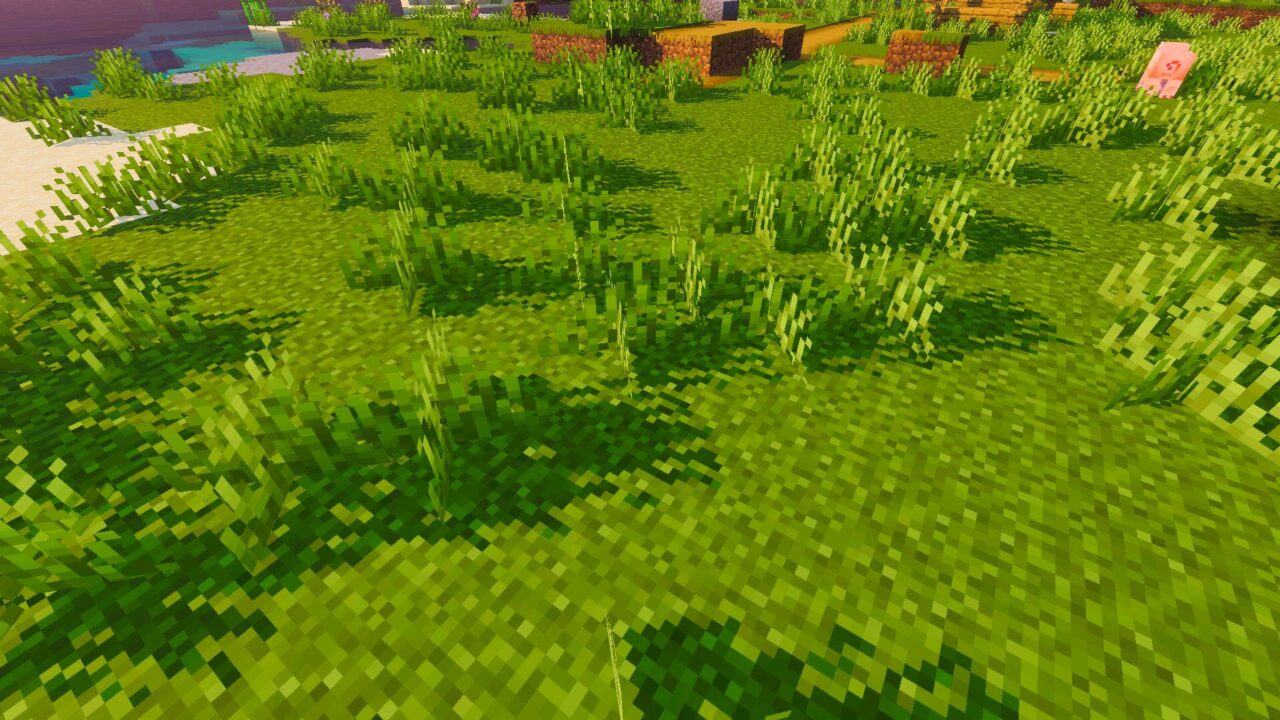 Grass from Arvix Visuals Shader for Minecraft Bedrock