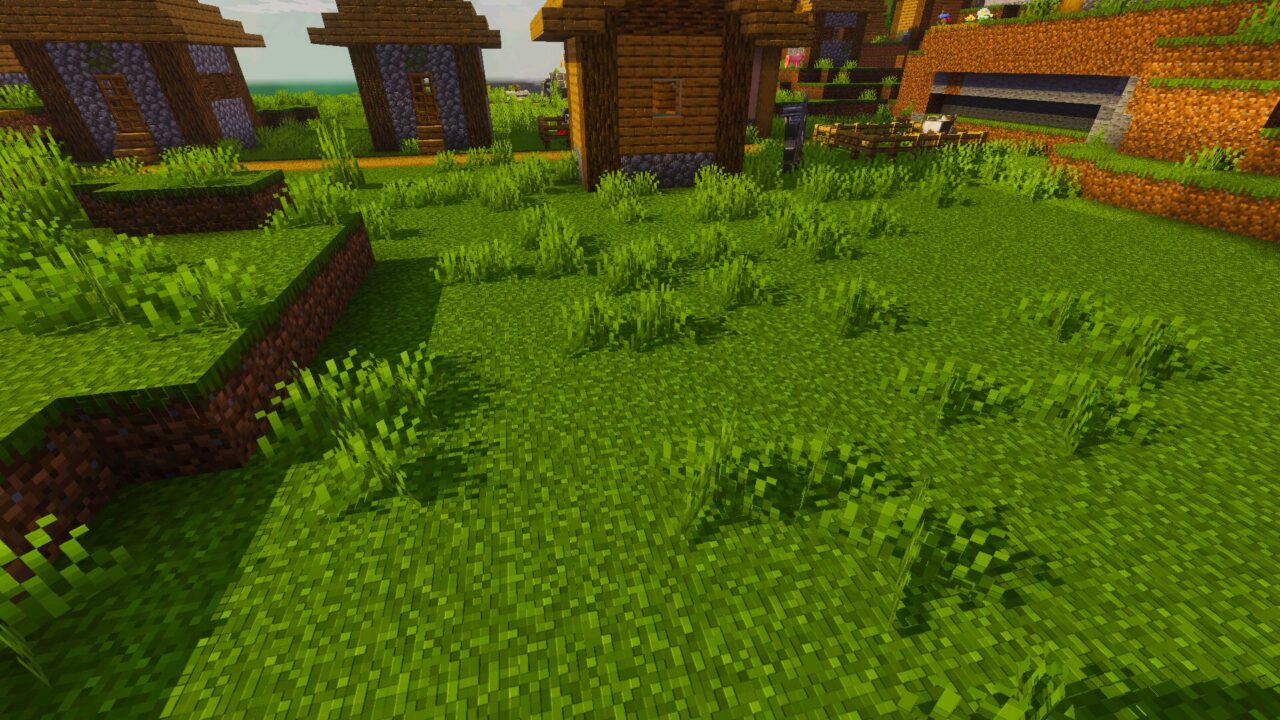Grass from Bloom Visuals Shader for Minecraft Bedrock