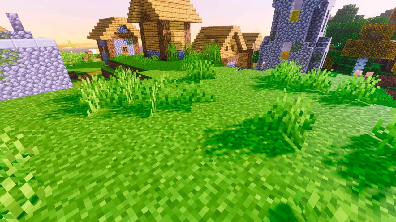 Grass from Reze Visuals Shader for Minecraft Bedrock