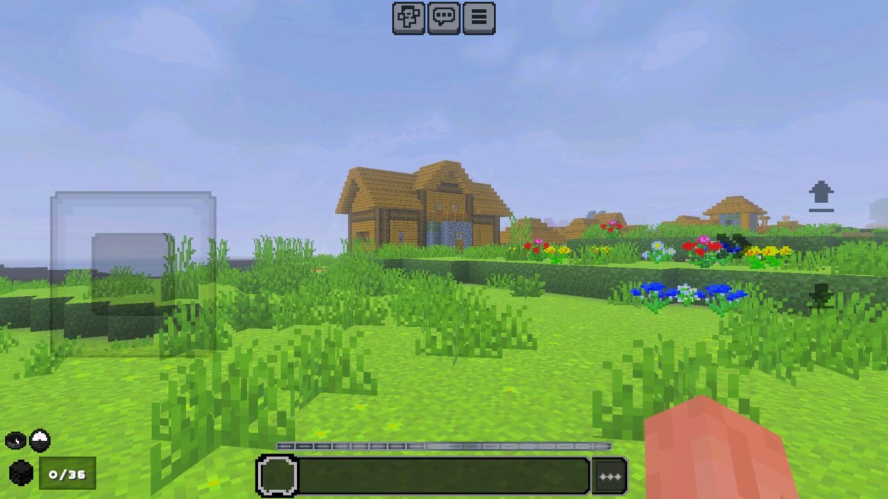HUD from Void Born Client Texture Pack for Minecraft Bedrock