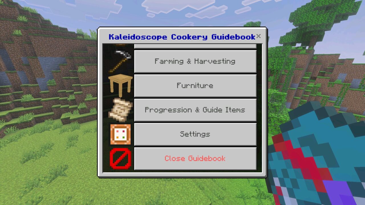 Info from Kaleidoscope Cookery Mod for Minecraft Bedrock