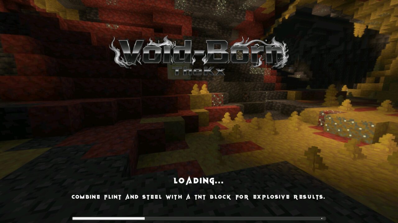 Loading from Void Born Client Texture Pack for Minecraft Bedrock