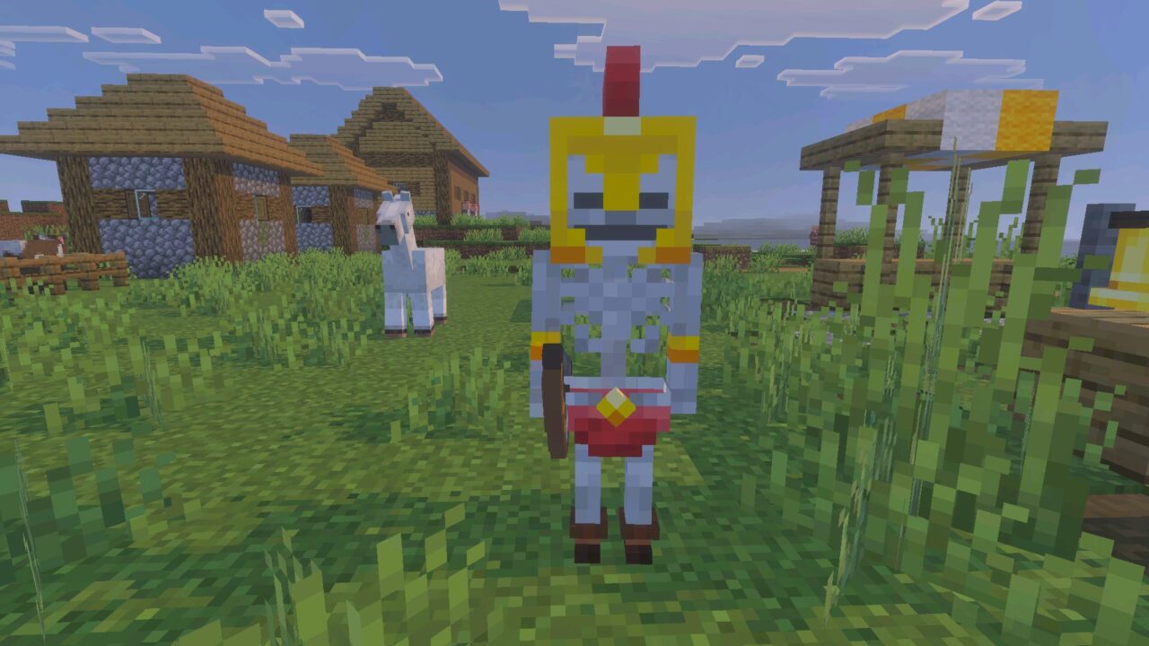 Skeleton from Holy Greece Mod for Minecraft Bedrock