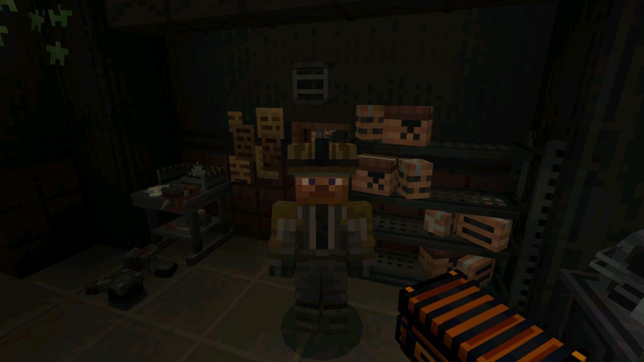 Steve from Utility Work Map for Minecraft Bedrock