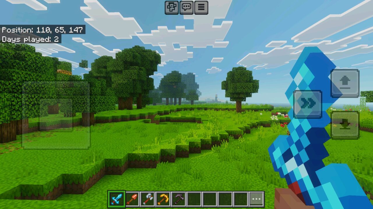 Sword from View Model Texture Pack for Minecraft Bedrock