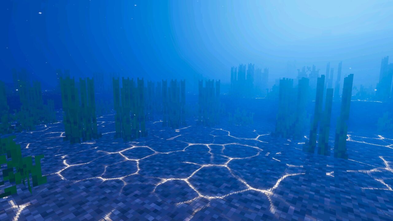 Underwater from Bloom Visuals Shader for Minecraft Bedrock