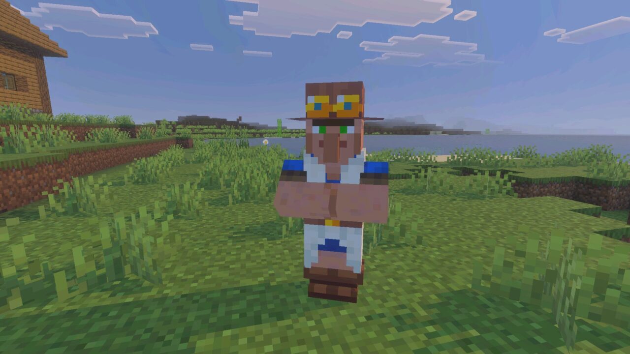Villager from Holy Greece Mod for Minecraft Bedrock