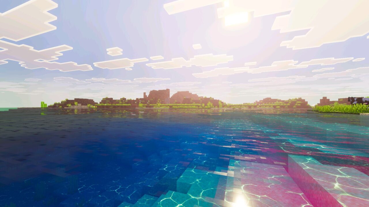 Water from Bloom Visuals Shader for Minecraft Bedrock