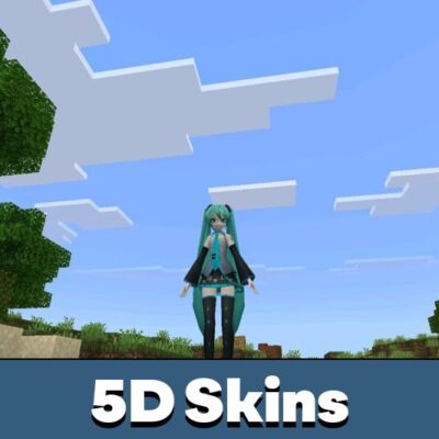 5D Skins Mod for Minecraft Bedrock