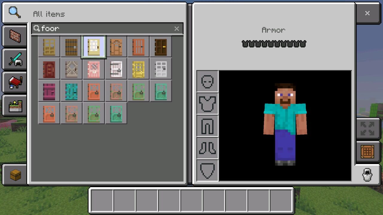 Door from Better Search Mod for Minecraft Bedrock