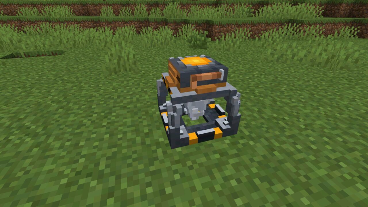 Drill from Kinetorio Core Mod for Minecraft Bedrock