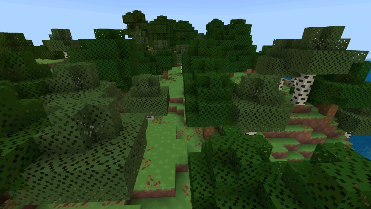 Forest from Bloxd io Mode Texture Pack for Minecraft Bedrock