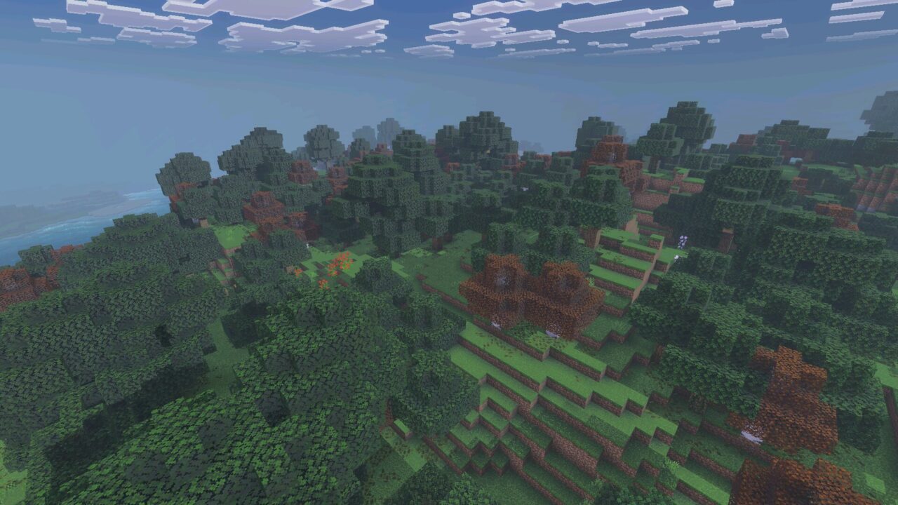 Forest from Lumirose Visuals Shader for Minecraft Bedrock