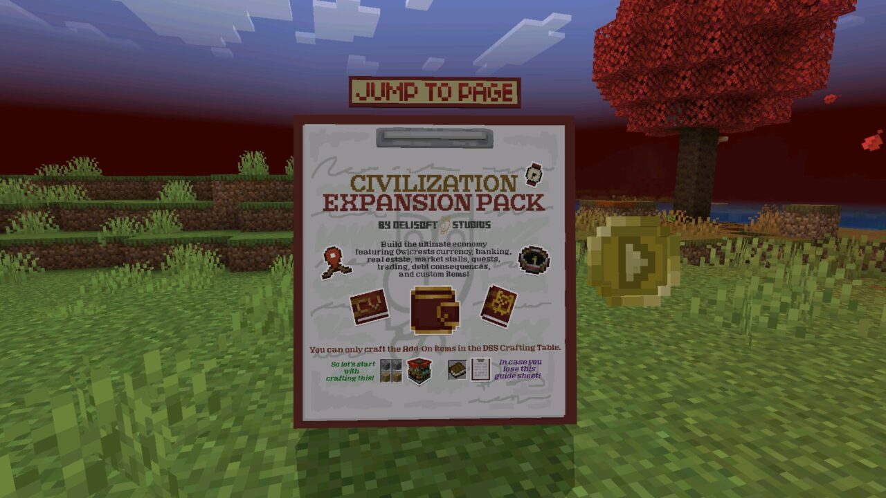 Guide from Civilization Mod for Minecraft Bedrock