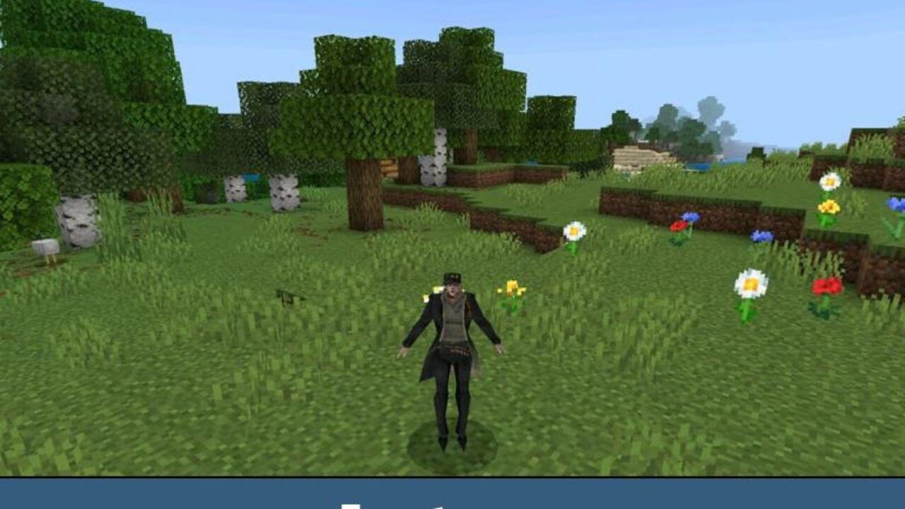 Jotaro from 5D Skins Mod for Minecraft Bedrock