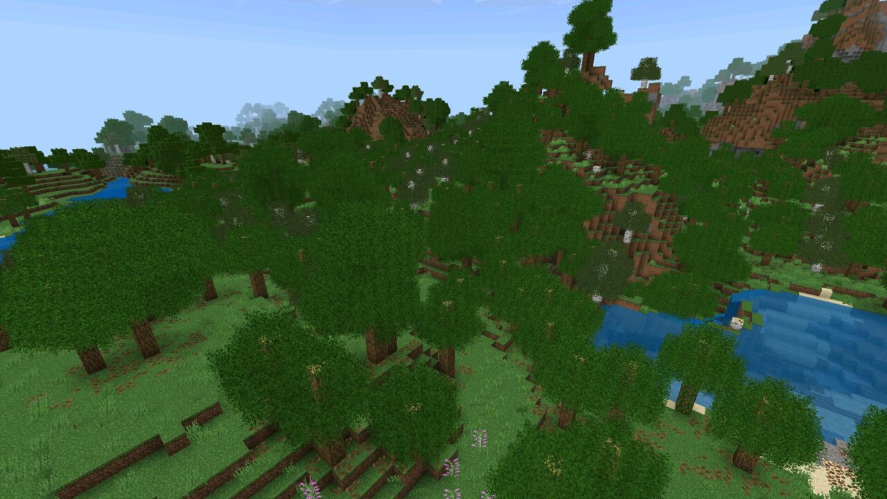 Trees from Arborea Mod for Minecraft Bedrock