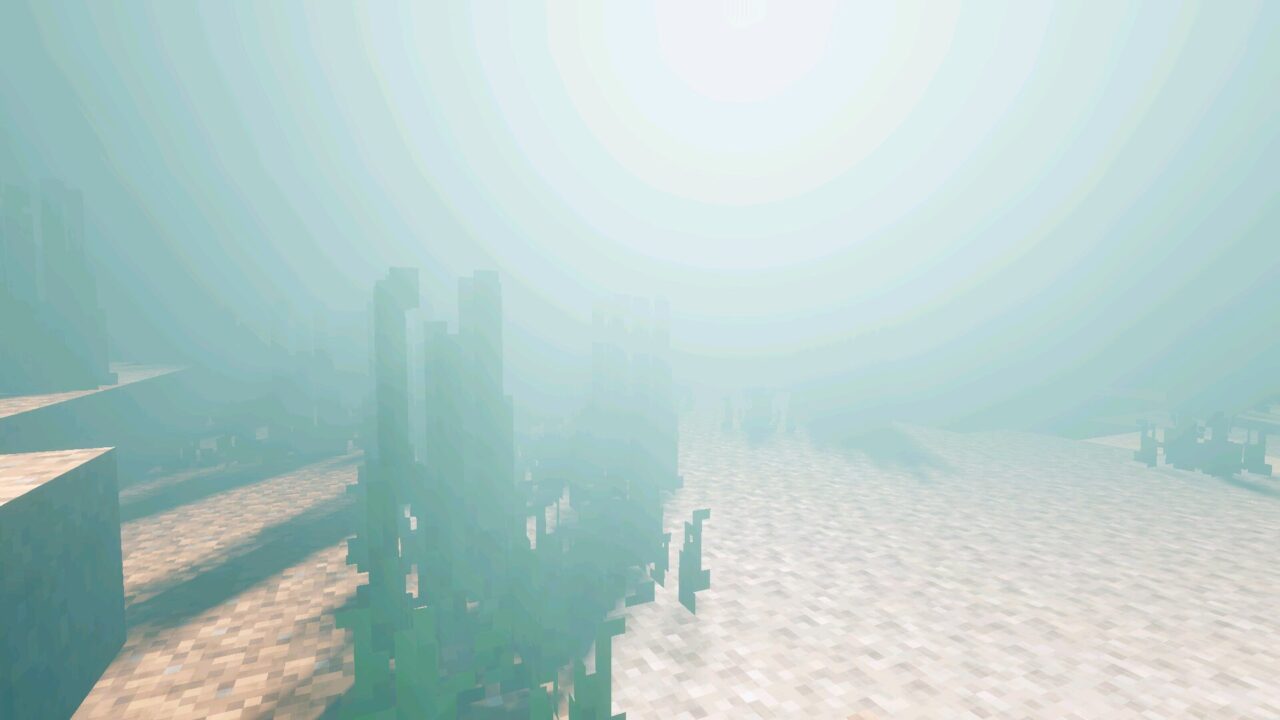 Underwater from Arce Visuals Shader for Minecraft Bedrock