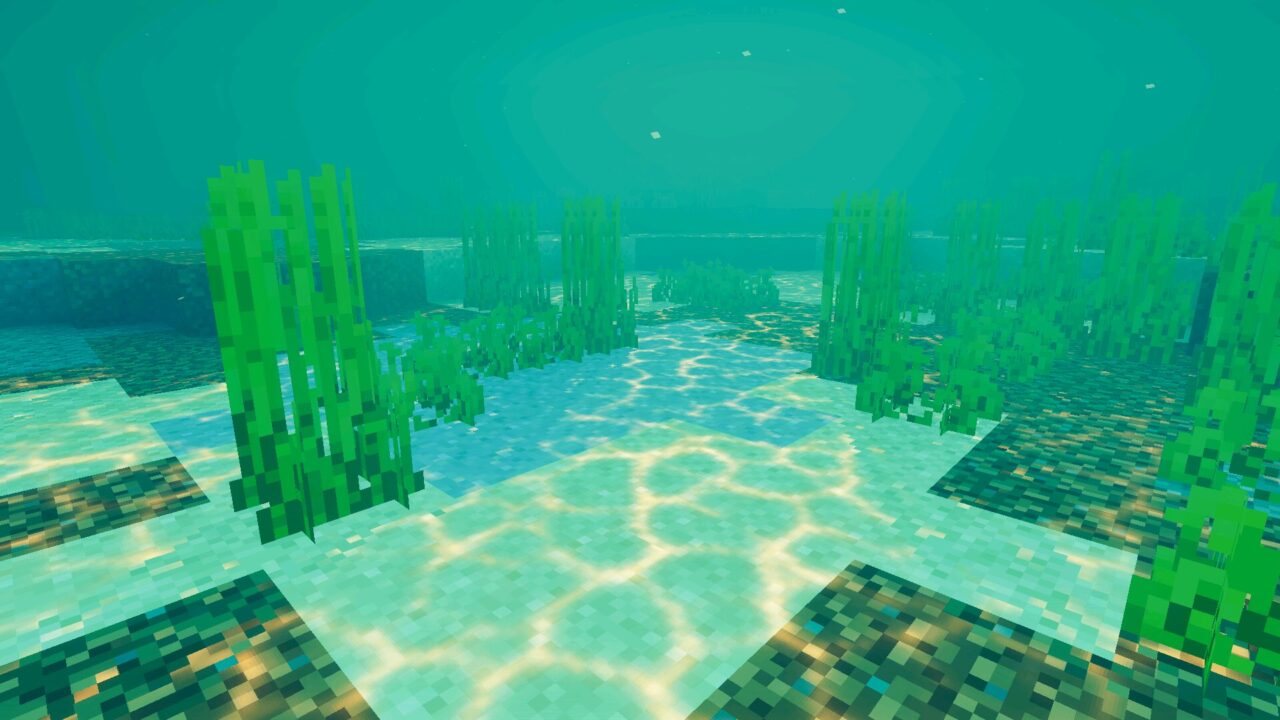 Underwater from Cozy Toon Shader for Minecraft Bedrock
