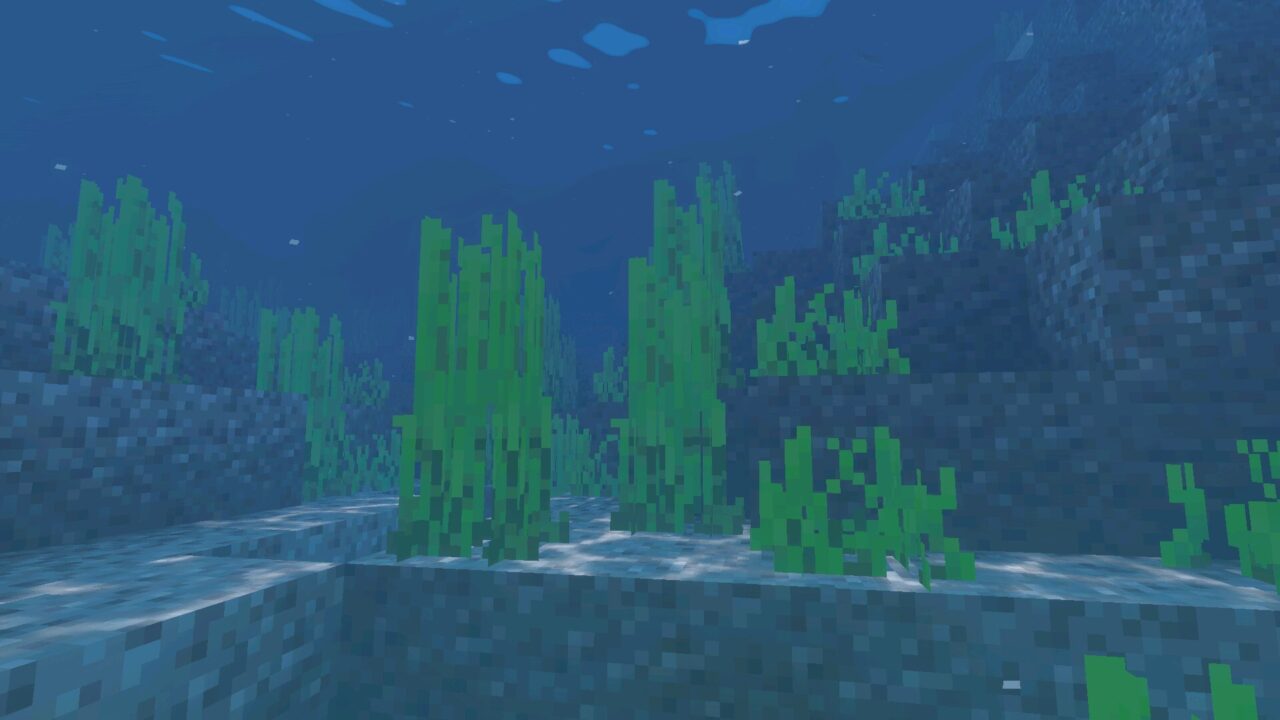 Underwater from Lumirose Visuals Shader for Minecraft Bedrock