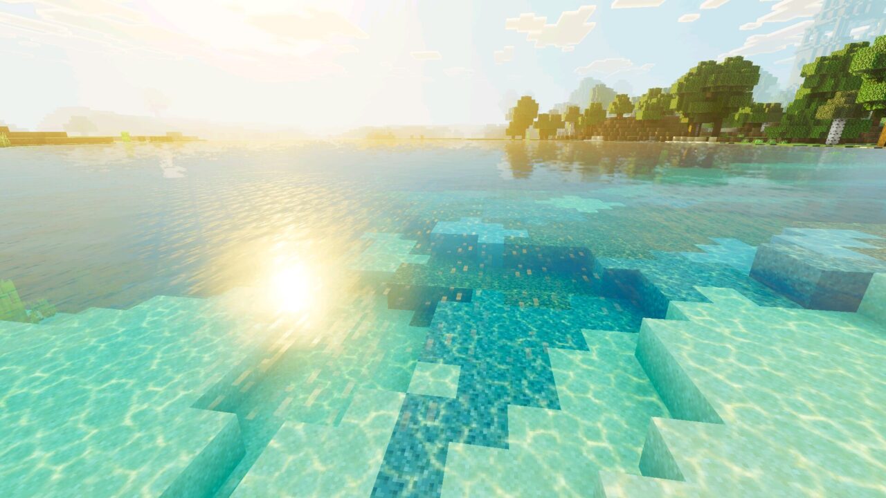 Water from Cozy Toon Shader for Minecraft Bedrock